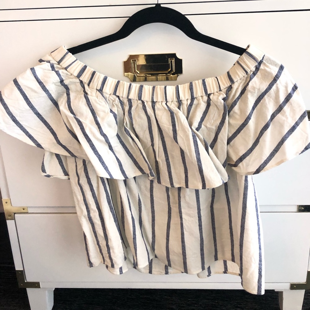 Topshop off the shoulder blouse